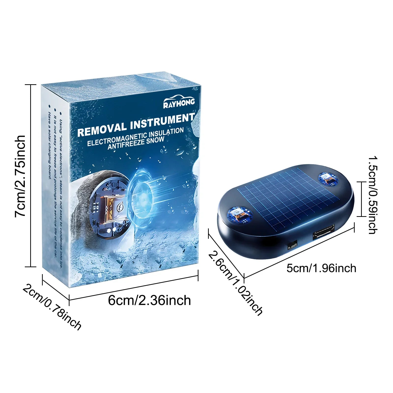 Dégivreur de Voiture Électromagnétique Portable – Plus Jamais de Glace
