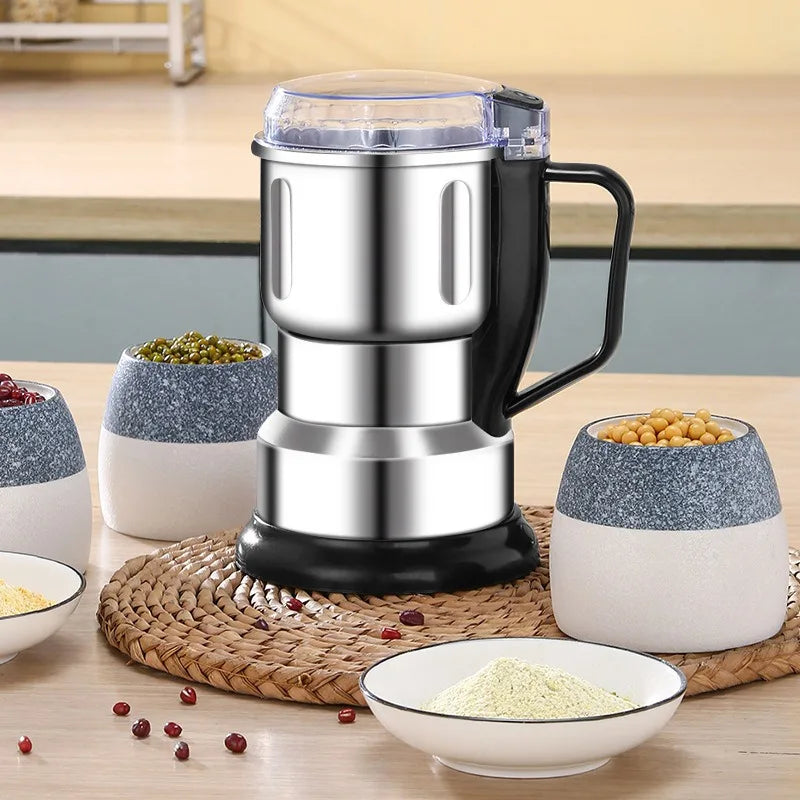 High Power Electric Coffee Grinder Kitchen Cereal Nuts Beans Spices Grains Grinder Machine Multifunctional Home Coffee Grinder